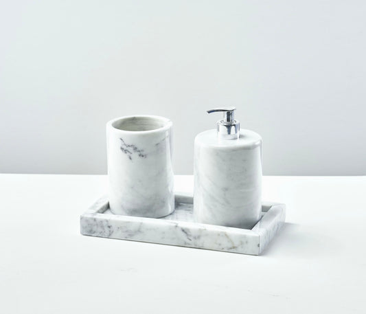 Bathroom set 3 pieces - White