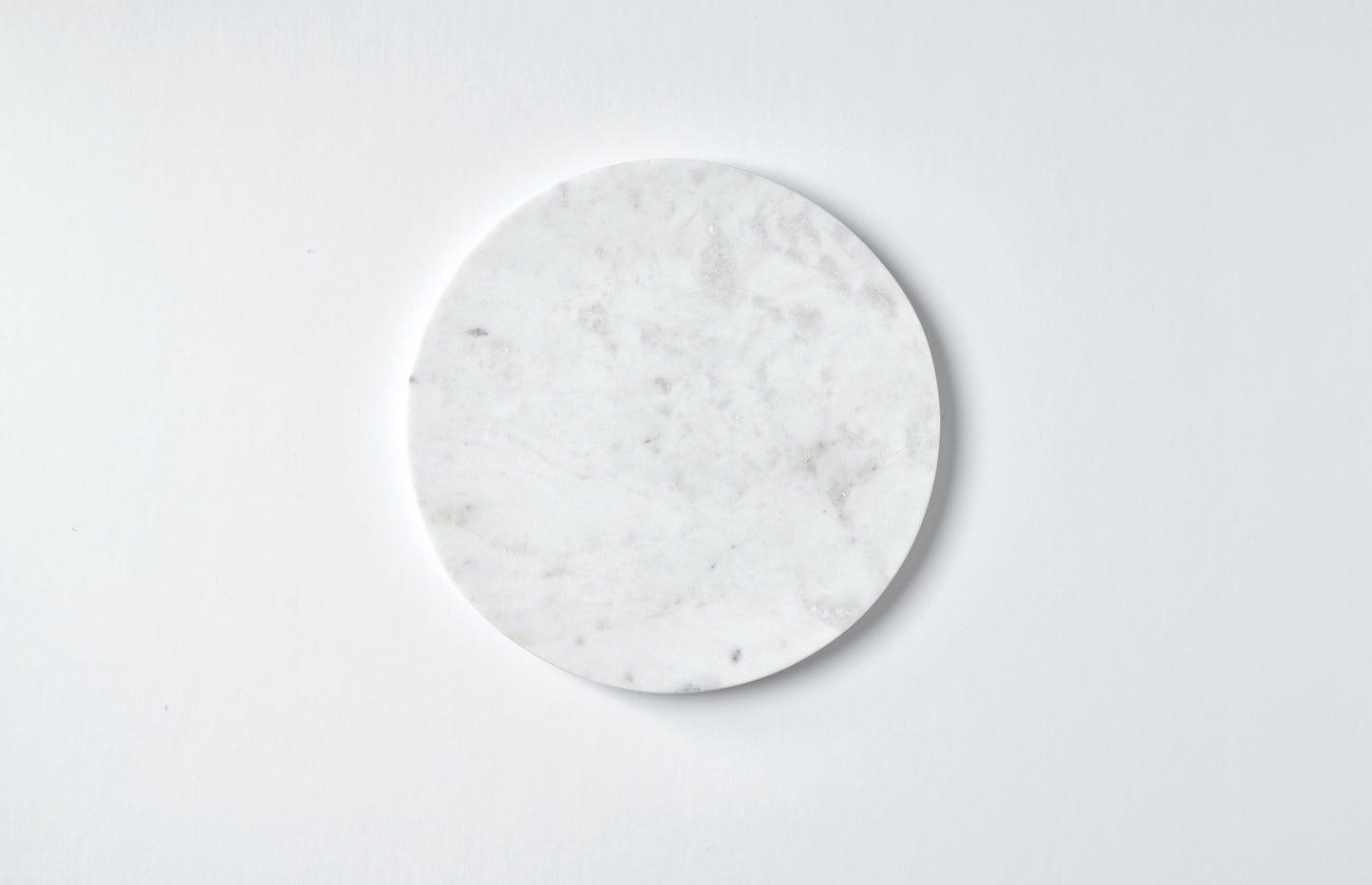 Marble circular platter - White