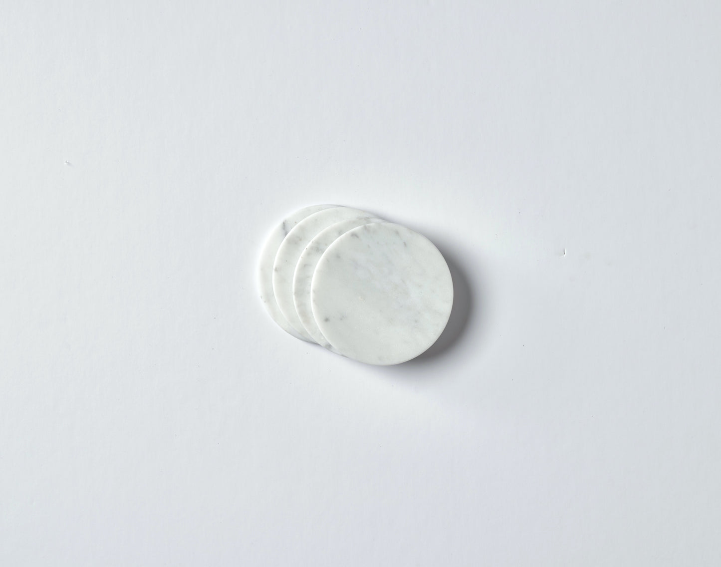 Marble coasters - White