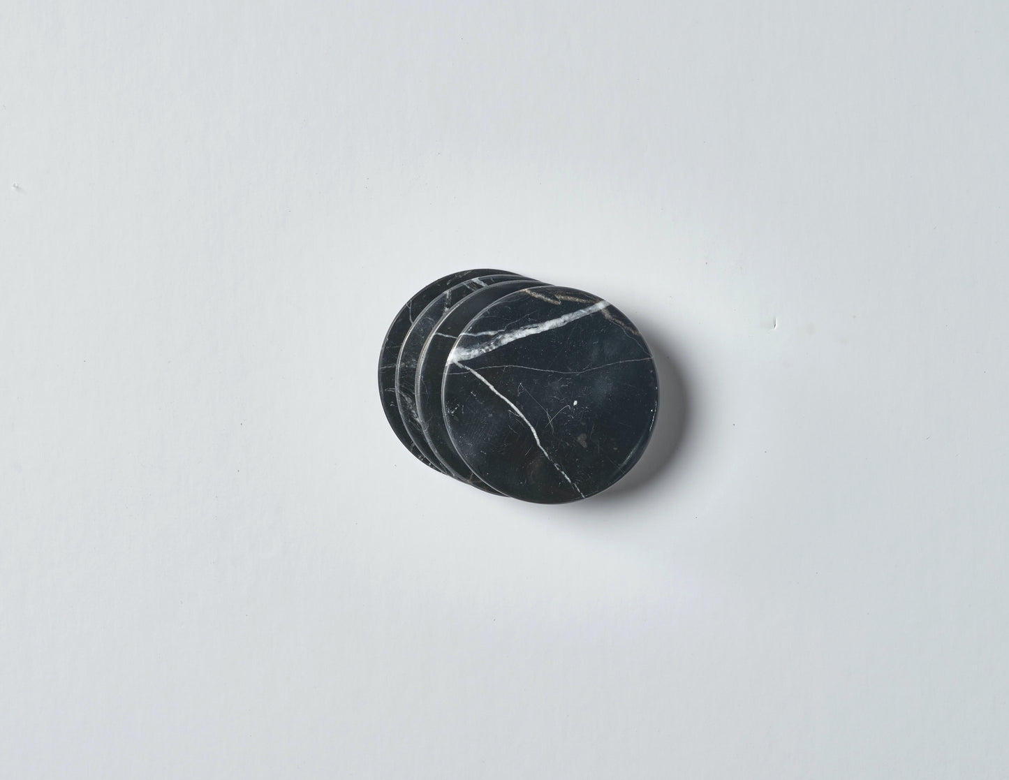 Marble coasters - Black