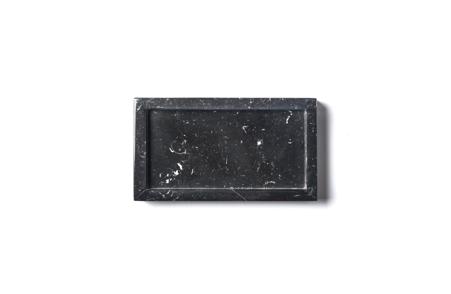 Marble rectangular tray 26*15 cm - Black