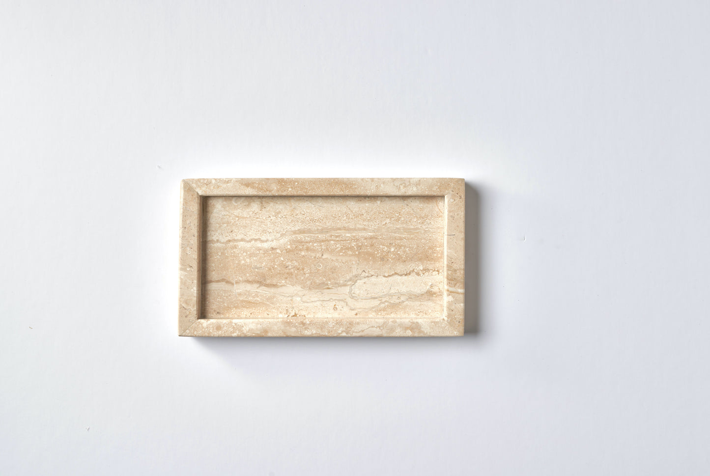 Marble rectangular tray 26*15 cm - Beige