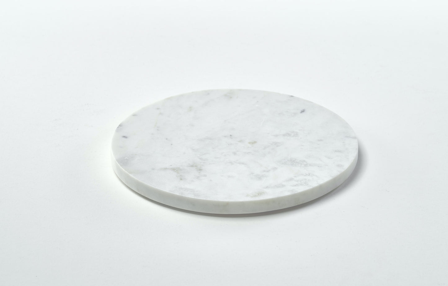 Marble circular platter - White