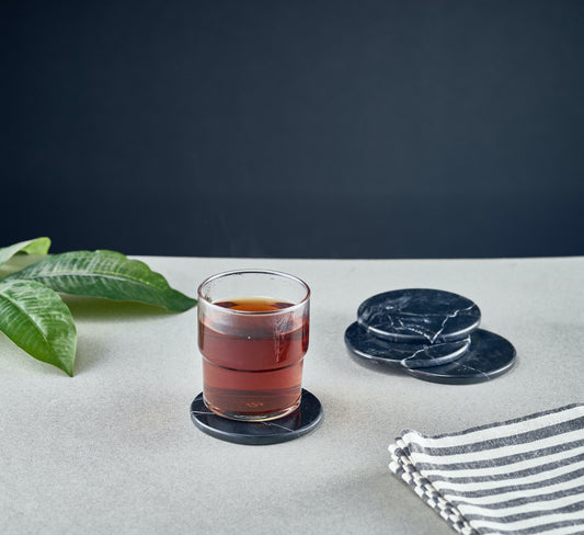 Marble coasters - Black