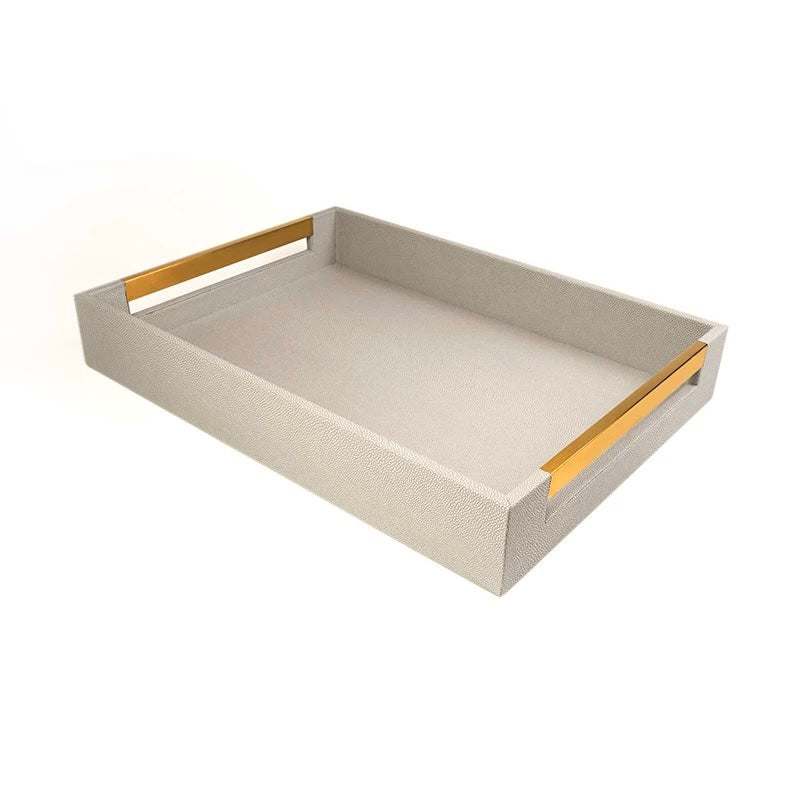 Beige Leather tray